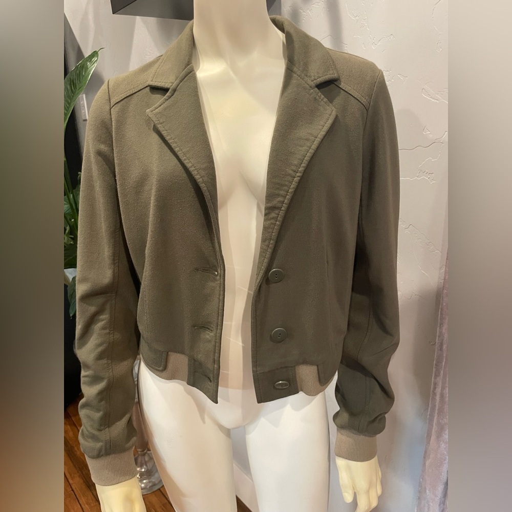 Olive green cropped Women's Utility Jacket size S